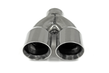 Stainless Steel Dual Outlet Double Wall Exhaust Tip