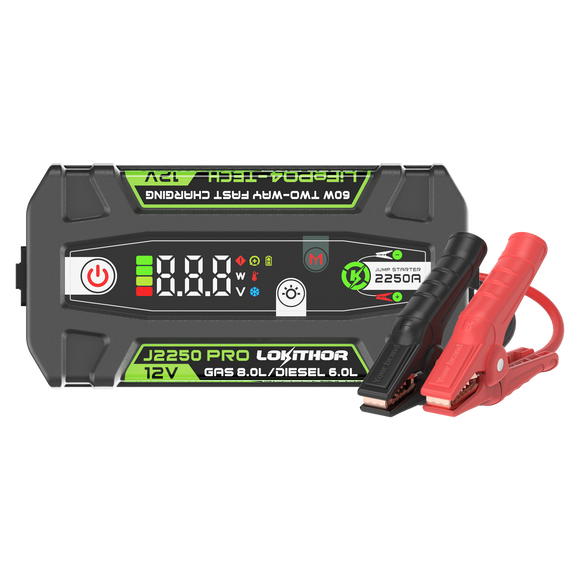 LOKITHOR LiFePO₄ 12V 51.2Wh 2250A Jump Starter