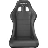 Corbeau Forza Fixed Back Racing Seat - Black Vinyl