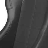 Corbeau Forza Fixed Back Racing Seat - Black Vinyl