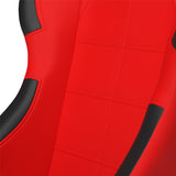 Corbeau Forza Fixed Back Racing Seat - Red Cloth