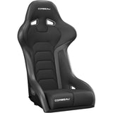 Corbeau FX1 Fixed Back Racing Seat - Black Cloth/Vinyl
