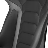 Corbeau FX1 Fixed Back Racing Seat - Black Cloth/Vinyl