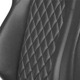 Corbeau Trailcat Reclining Seat Pair (Driver & Passenger) - Black Vinyl Black Diamond Stitch