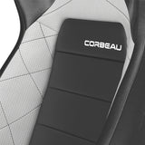 Corbeau Sportline RRX Reclining Seat Pair (Driver & Passenger) - Black Vinyl/Grey HD Vinyl