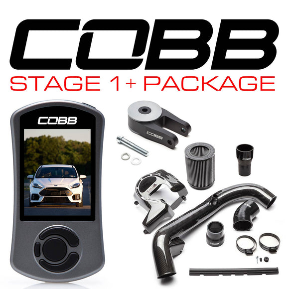 Cobb Stage 1+ Carbon Fiber Power Package w/Accessport V3 - Ford Focus RS 2016-2018