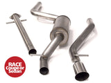 FSWERKS Stainless Steel Catback Race Exhaust System - Ford Focus Coupe/Sedan 2000-2011