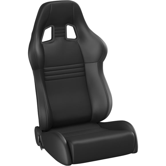 Corbeau A4 Reclining Seat Pair (Driver & Passenger) - Black Leather