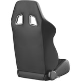 Corbeau A4 Reclining Seat Pair (Driver & Passenger) - Black Leather