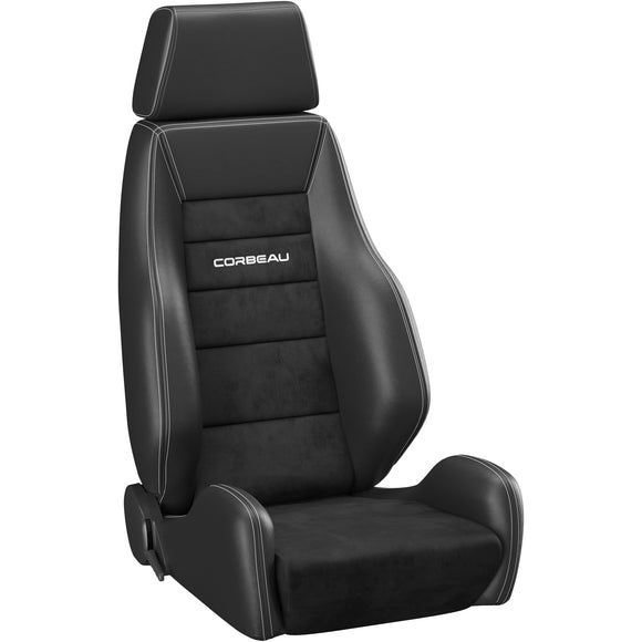 Corbeau GTS II Reclining Seat Pair (Driver & Passenger) - Black Leather/Microsuede