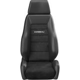 Corbeau GTS II Reclining Seat Pair (Driver & Passenger) - Black Leather/Microsuede
