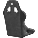 Corbeau Forza Fixed Back Racing Seat - Black Microsuede