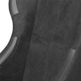 Corbeau Forza Fixed Back Racing Seat - Black Microsuede