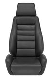 Corbeau GTS II Reclining Seat Pair (Driver & Passenger) - Black Leather