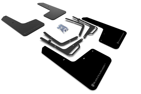 Rally Armor 17-20 Ford F-150 Raptor Gen 2 Black UR Mud Flap w/Dark Grey Logo