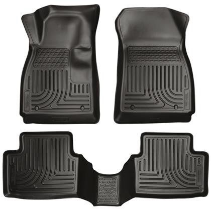 Husky Liners WeatherBeater Black Front Back Seat Floor Mats