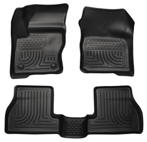 Husky Liners Husky Liners WeatherBeater Black Front & Back Seat Floor Mats - 2012-2015 Ford Focus