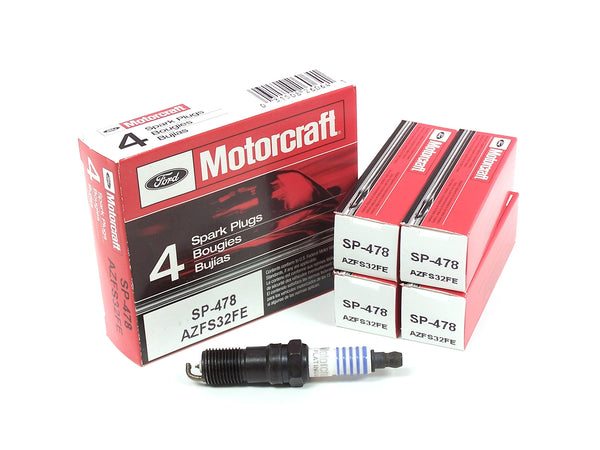 Motorcraft SP-478 AZFS32FE Double Platinum Spark Plugs 4 Pack