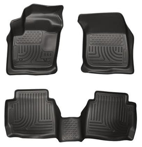 Husky Liners Husky Liners WeatherBeater Black Front & Back Seat Floor Mats - 2013-2014 Ford Fusion