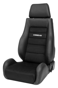 Corbeau GTS II Reclining Seat Pair (Driver & Passenger) - Black Leather/Microsuede
 LS20301PR